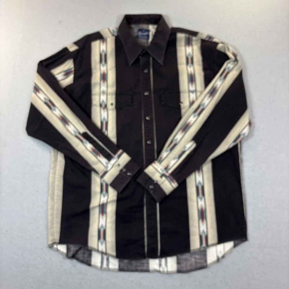 VTG Wrangler‎ Brushpopper Western Aztec Southwestern XL Rodeo